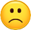 not happy emoji
