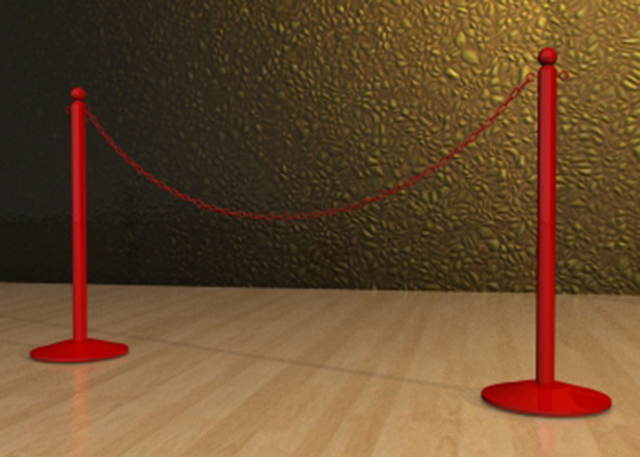 chain post( red)