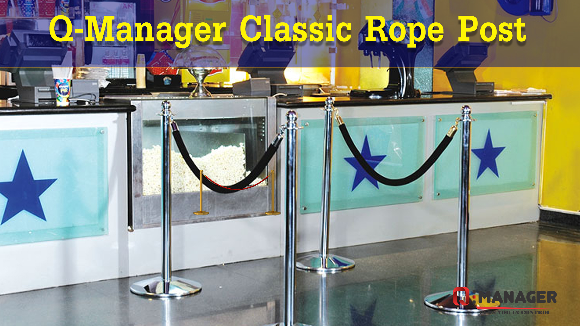 Q-Manager Classic Rope Post