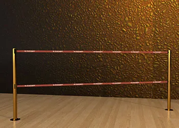 Double-Belt-Post-Floor-Mount
