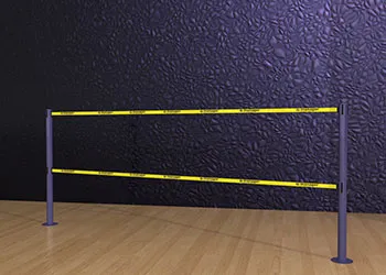 Double-Belt-Post-Floor-Mount