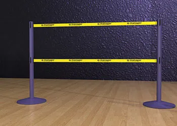 Double-Belt-Retractable-Post