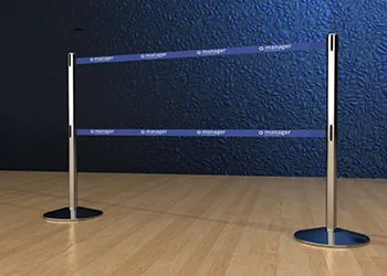 Double-Belt-Retractable-Post