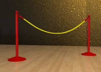 Powder Coated Classic Rope Post