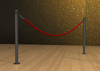 Rope Post with Floor Mount| Classic Rope post| Safety Post and Barrier