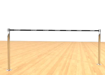 Belt Post - Floor Mount black