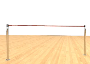Belt Post - Floor Mount Brown
