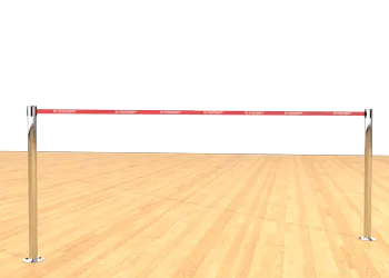 Belt Post - Floor Mount Red