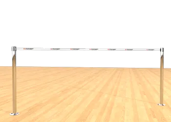 Belt Post - Floor Mount White