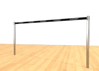 Belt Post - Floor Socket black