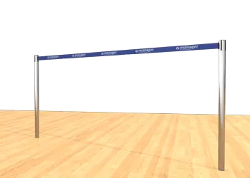 Belt Post - Floor Socket Blue