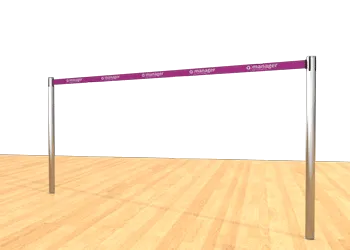 Belt Post - Floor Socket Megenta