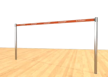 Belt Post - Floor Socket Orange