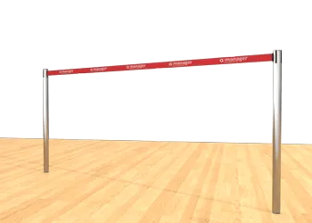Belt Post - Floor Socket Red