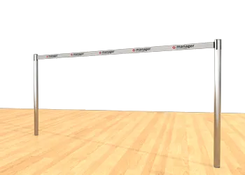 Belt Post - Floor Socket White