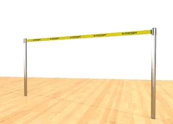 Belt Post - Floor Socket Yellow