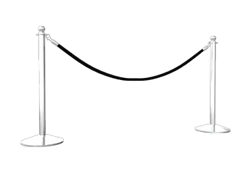 Rope Post Deep Black