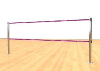 Double Belt Post - Floor Mount Megenta