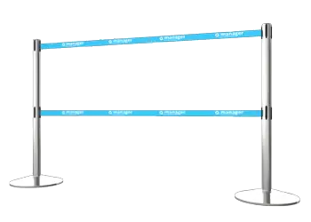 Double Belt Post Cyan
