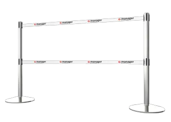 Double Belt Post White