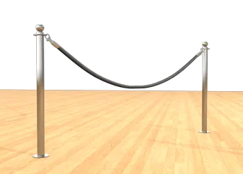 Rope Post - Floor Mount Custom Color